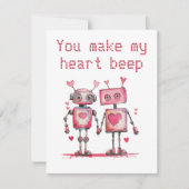 Robot's doen mijn hart sneller kloppen met Valenti Kaart (Voorkant)