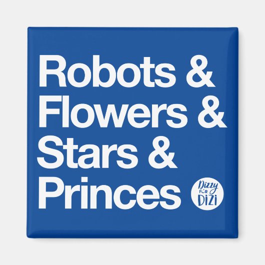 Robots en Blue Magnet Magneet (Voorkant)