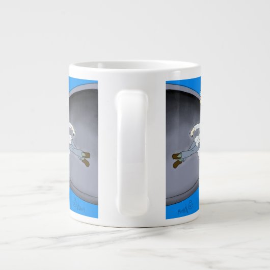 Robots et Aliens jumbo tasse à café (Dos)