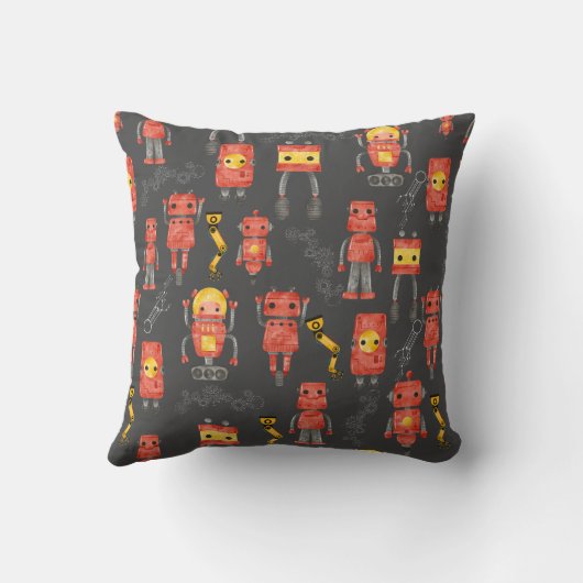 robots kussen (Achterkant)