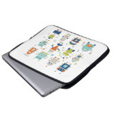 Robots Laptop Sleeve (Voorkant onderkant)