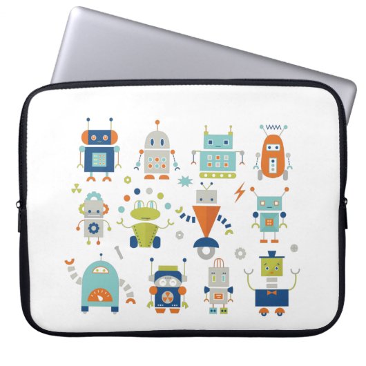 Robots Laptop Sleeve (Voorkant)