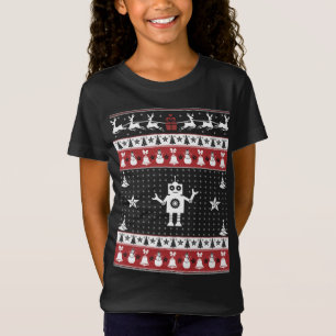 Robots Lelijke Kersttrui Xmas Robotica Motor T-shirt