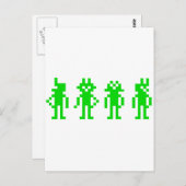 robots met groene pixels briefkaart (Voorkant / Achterkant)