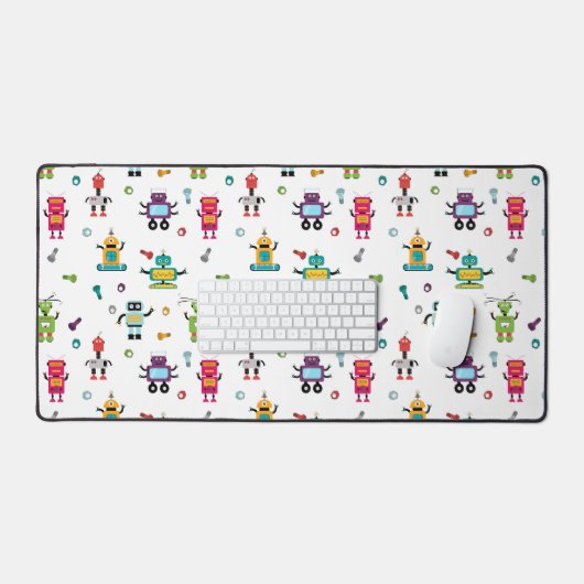 Robots multicolores mignons Motif robotique pour e (Clavier et souris)