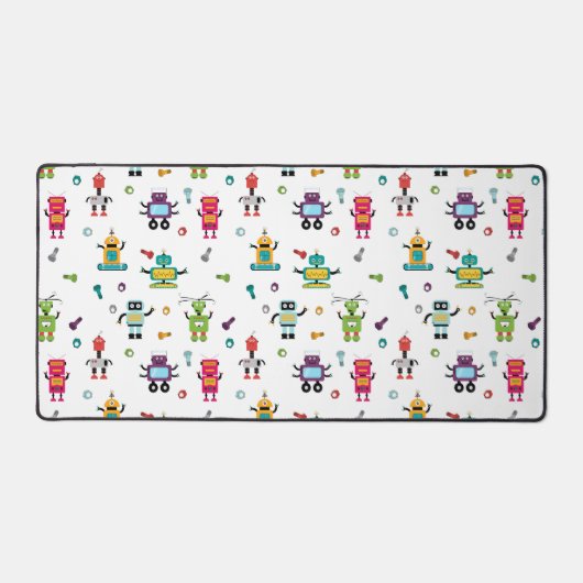 Robots multicolores mignons Motif robotique pour e (Recto)