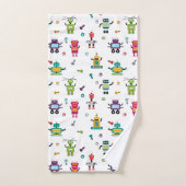 Robots multicolores mignons Robot pour enfants (Serviette à main)