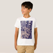 Robots playing chess kids t-shirt (Voorkant volledig)