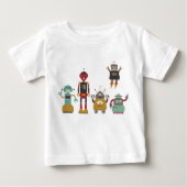 Robots rétro mignonne T-shirt enfant (Devant)