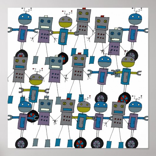 Robots, Robots, Robots. Poster (Voorkant)