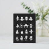 Robots Science Robot Technology Briefkaart (Staand voorkant)