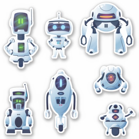 Robots Stickers Vinyl (Devant)