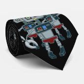 Robots Stropdas (Opgerold)
