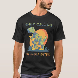Robots - ze noemen me de heer Mega Bytes - Dinosau T-shirt