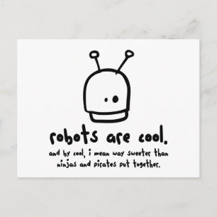 robots zijn cool1 briefkaart