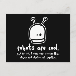 robots zijn cool2 briefkaart