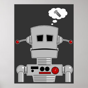 Robotschroefdruk Poster