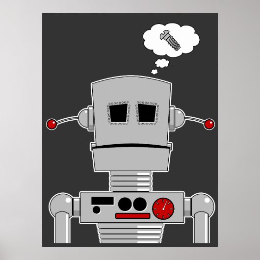 Robotschroefdruk Poster (Voorkant)