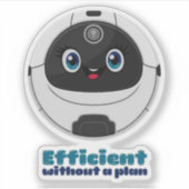 Robotstofzuiger efficiënt w/o-plan sticker (Voorkant)