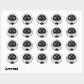 Robotstofzuiger grappig ronde sticker (Vel)
