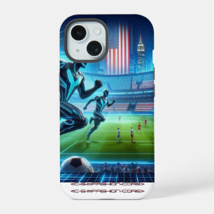 robotvoetbal op een Iphone-hoesje! iPhone 15 Hoesje