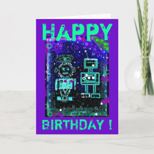 RoBubbles - RoBoT - Verjaardag Kaart