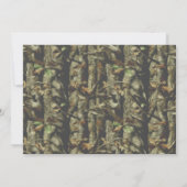Robuged Camo Adult Vist uitnodiging op zaterdag (Achterkant)