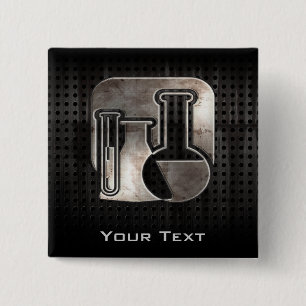 Robuged Chemistry Vierkante Button 5,1 Cm