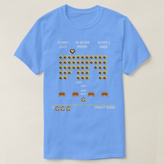 ROBUST INVADERS SPACE JEU Classique TShirt (Design devant)