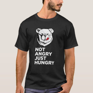 ROBUST Not angry just hungry white boy T-shirt
