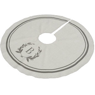 Robuusachtige strips en grote monogram kerstboom rok