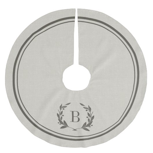 Robuusachtige strips en grote monogram kerstboom rok (Voorkant)