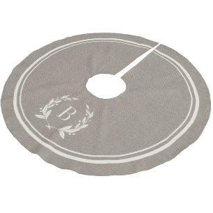 Robuusachtige strips en grote monogram kerstboom rok