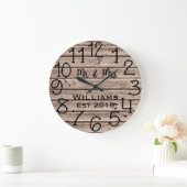 Robuust, aangepast bruin hout grote klok (Huis)