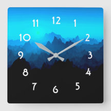 Robuust blauw gebarsten berglandschap