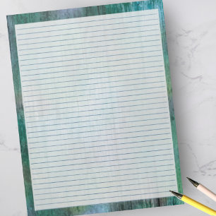 Robuust Blauw Groen - Blauw College met 8,5-inch x Notitieblok