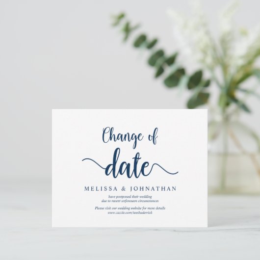 Robuust Boerderij, verandering van datum, marinebl Briefkaart (Staand voorkant)