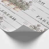 Robuust Boerderij voor kerstbomen Cadeaupapier (Hoek)