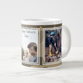 Robuust Camouflage 3 Fijne Vaderdag Extra Grote Beker (Voorkant rechts)