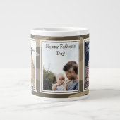 Robuust Camouflage 3 Fijne Vaderdag Extra Grote Beker (Voorkant)