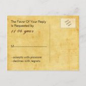 Robuust, , compass nautical bruiloft rsvp uitnodiging briefkaart (Achterkant)