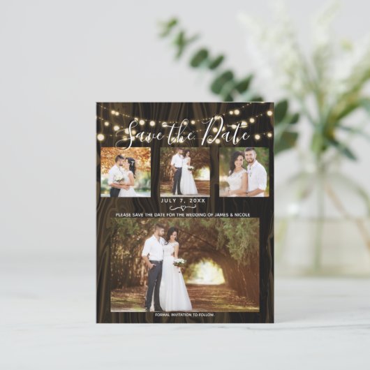 Robuust, donker hout en licht 4 Foto opslaan Datum (Staand voorkant)