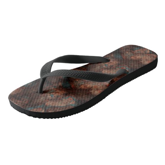 Robuust en blauwe steen teenslippers (Schuin)