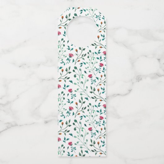 Robuust flessenpatroon en groen vulpatroon | Dank Flessenhanger (Achterkant)