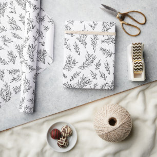 Robuust Floral geeft Bedankt Vakantiepapier Cadeaupapier