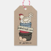 Robuust gebakken met liefdeslabel cadeaulabel (Voorkant)