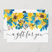 Robuust geschenkcertificaat voor bloemen (Voorkant / Achterkant)