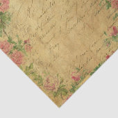 Robuust, grunge, papier, , floral, text, rozen, ro tissuepapier (Detail)