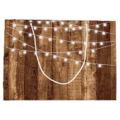 Robuust hout en lichte lampjes Happy Birthday Cust Groot Cadeauzakje (Achterkant)