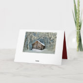 Robuust-houtkap Feestdagen Kaart (Achterkant)